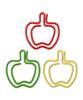 Apple Paper Assorted Paper Clips for Document Slip-On Clips, 15-Piece Pack, Apple-Shaped Organizing, SZG-3810
