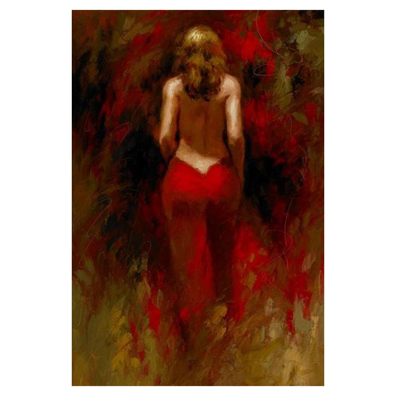 

Абстрактный портрет, современная обнаженная женщина, картина маслом на холсте, сексуальная женская Настенная картина для тела для гостиной, Куадрос 20x30cm