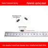 Micro Precision Extension Tension Spring Set with Hooks, 0.4mm Wire Diameter, 3-5mm Outer Diameter