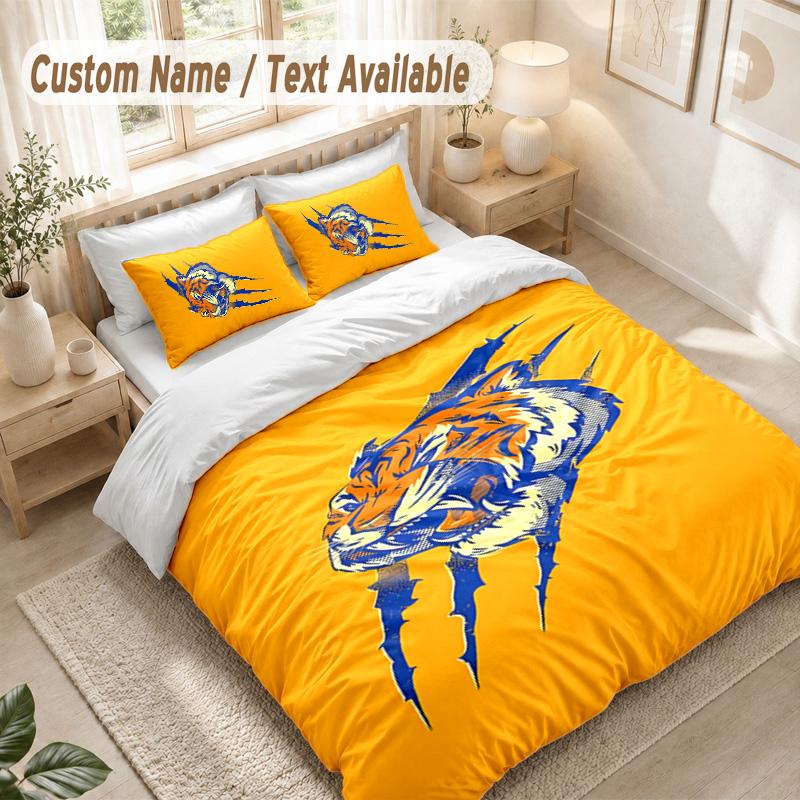 Tigres Uanl Bedding Set, 1 Duvet Cover & 2 Pillowcases Soft Comfortable Bedroom Home Textile Decor