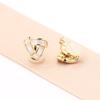 New Product Fashion Temperament Natural Shell Triangle Earrings Gold-plated Stud Earrings Without Earrings Earclip Earrings Women's Gift