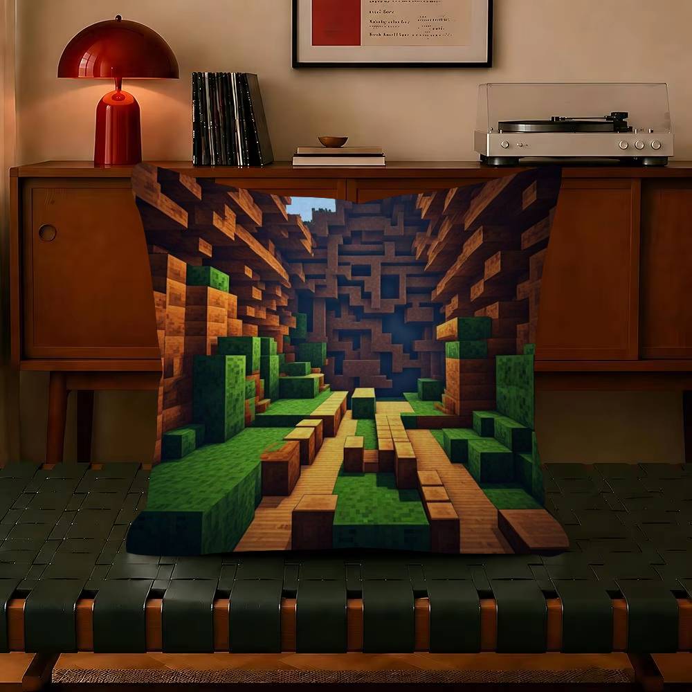 Game  pillow Cushion Cover Pillowcase Upholstery Sofa Throw Pillow Home Decor Mineccrafts Pillowcas