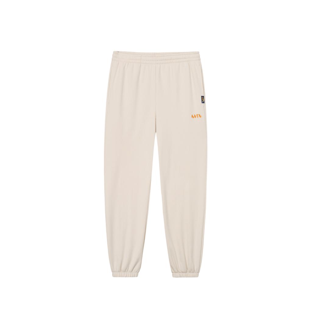 Anta Lifestyle Series Campus Commuting Casual Fashion Training Warm Comfortable Fleece Thick Knit Sports Pants Unisex pants 972618301-2