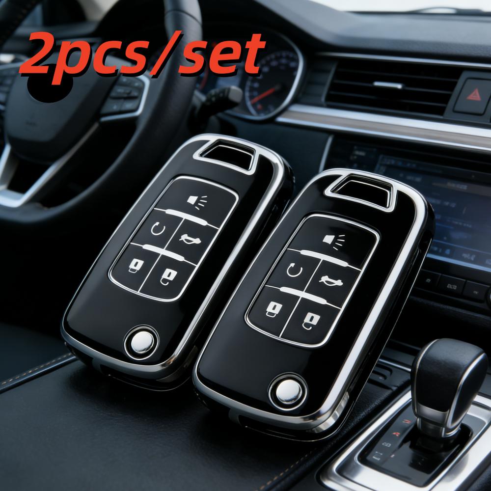 2 шт. Чехлы для корпуса автомобильного ключа для Chevrolet Chevy GMC Buick Encore Terrain Malibu Camaro Cruze Impala Equinox Volt Spark Sonic