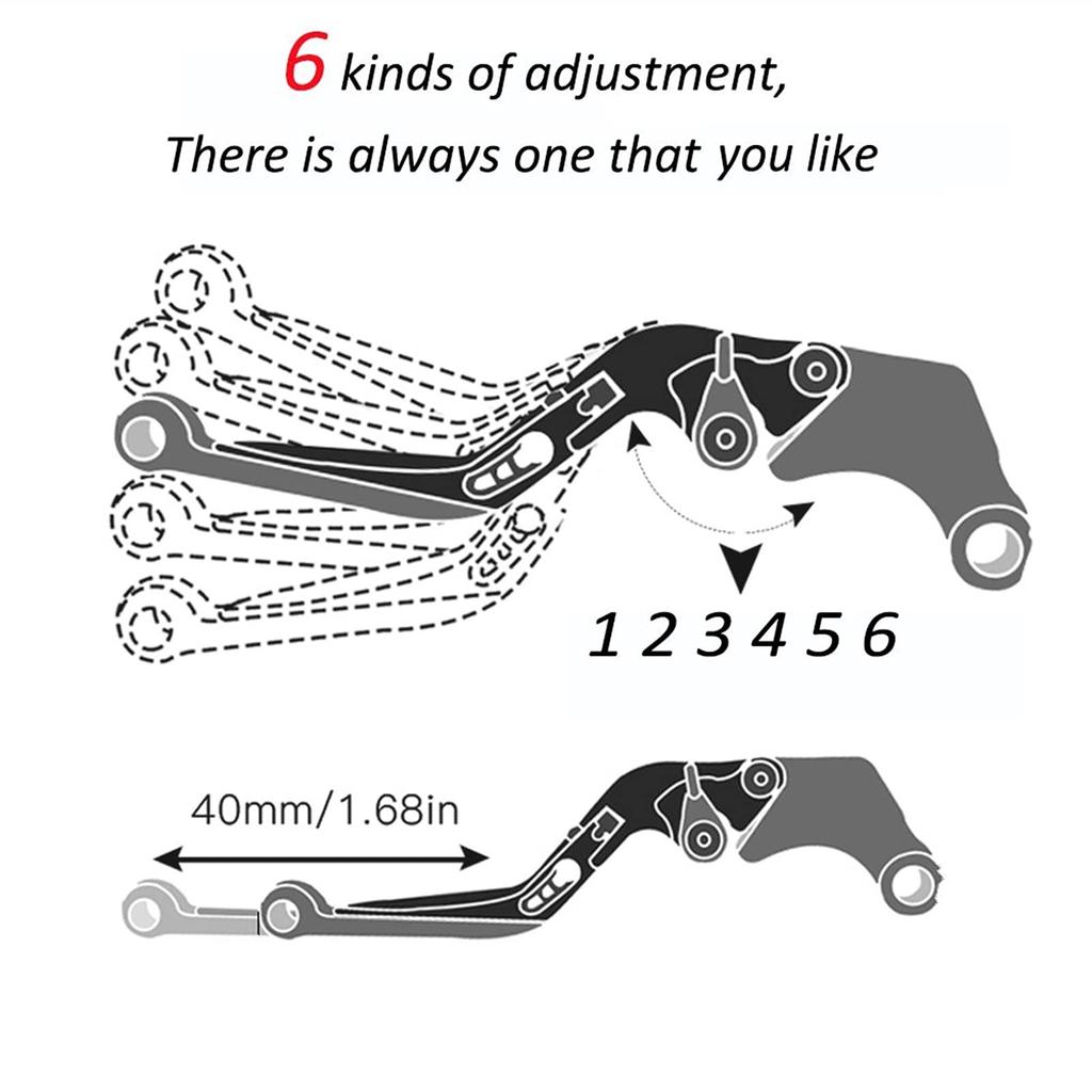 Motorcycle Brake Clutch Levers Set for Suzuki GSX1300R Hayabusa 2008-2017 Motorcycle Adjustable Folding Brake
