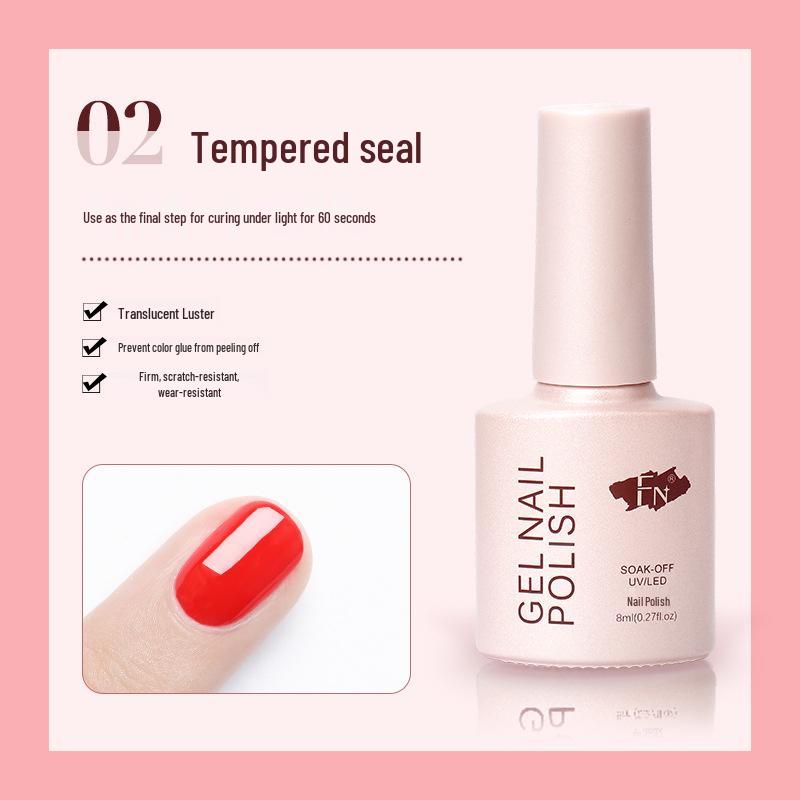 FN Nail Gel Polish Set: Base Gel & Matte Top Coat for Manicure