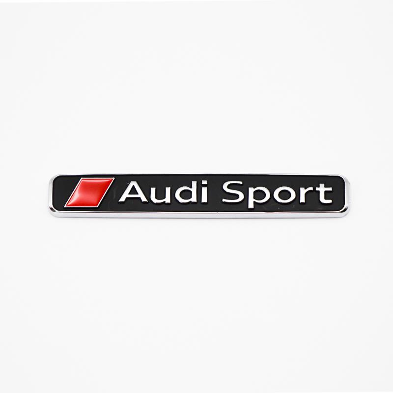 hot SLINE Badge Front Grille Badge Body Trunk Decoration quattro Sticker Auto Emblem Accessories For Sline A6 A7 A8 TT Q3