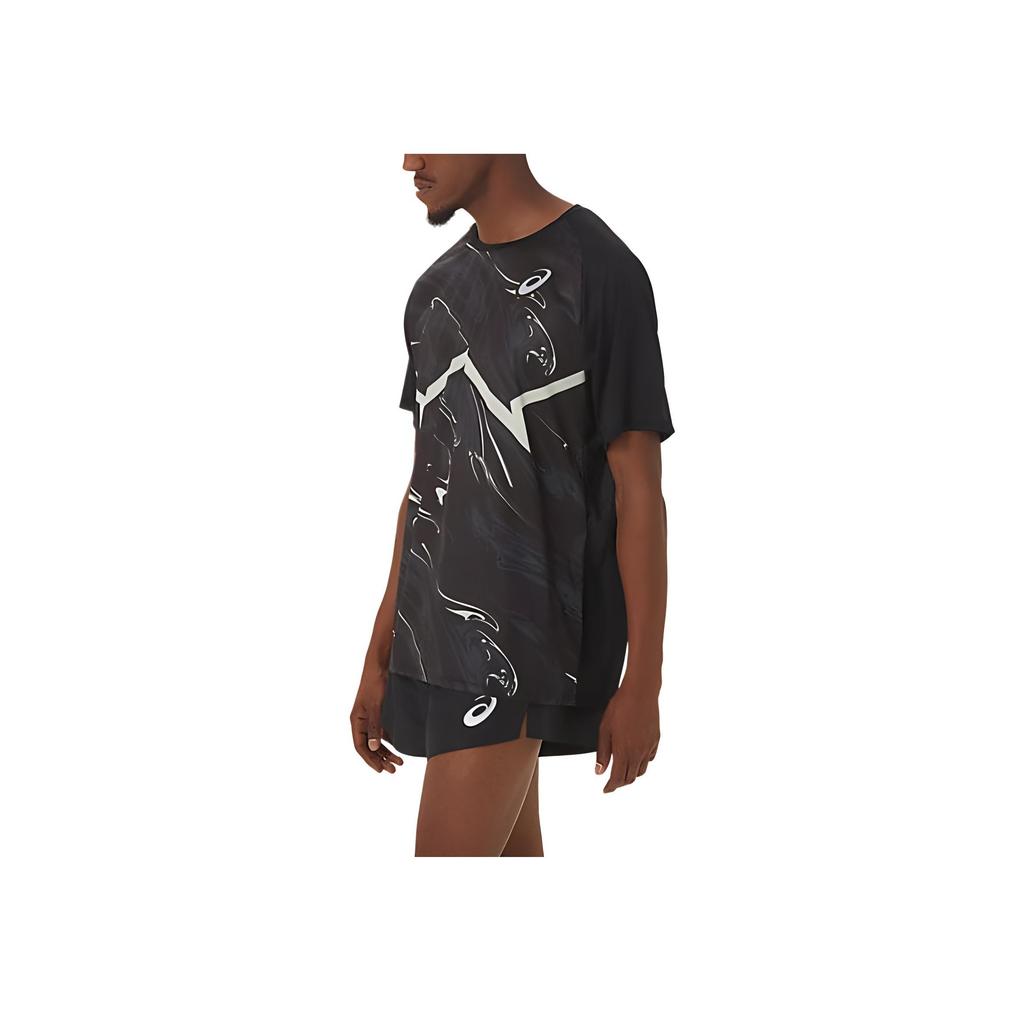 Asics CJ-Line Light Short Sleeve T-Shirt With All Over Print Men Tops Black 2091A616-001