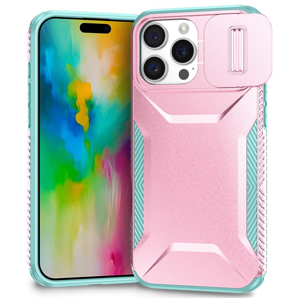 Für iPhone 16 Pro Hülle Camshield TPU+PC Rutschfest Sturzsicher Handyhülle