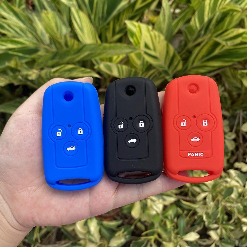 2 3 4 Button Silicone Car Key Cover Case Protect Skin Bag For Honda Accord Crv Hrv Civi Ix Crosstour Acura Odyssey Fit City Jazz