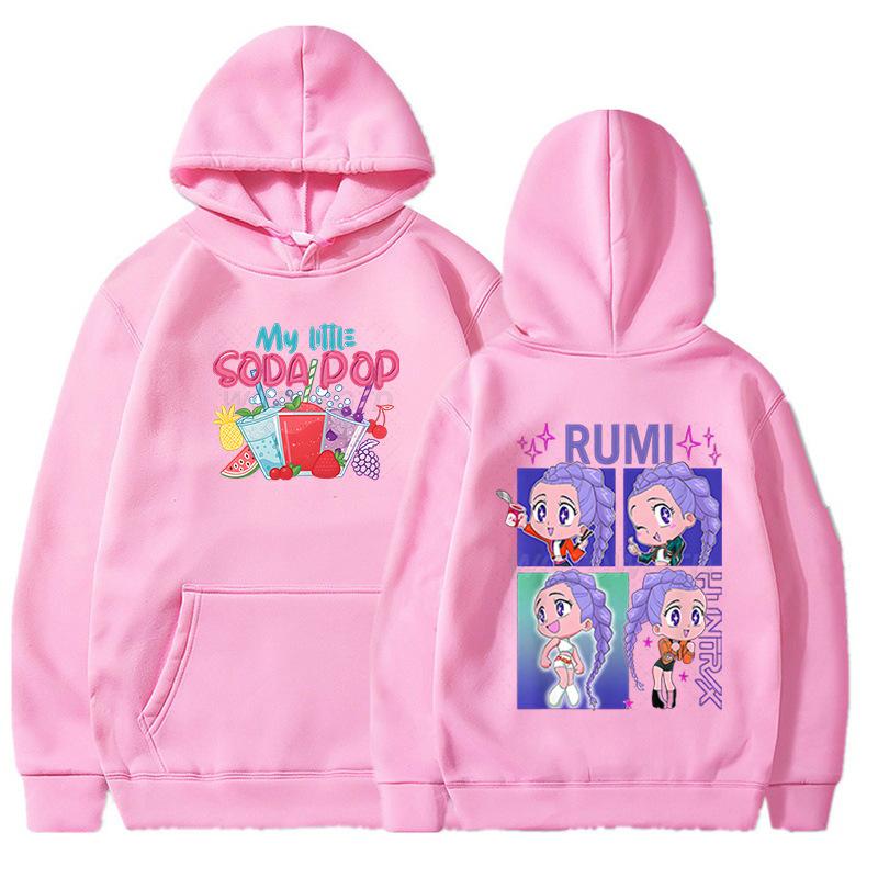 Anime K-Pop Demon Hunters Hoodie Men Women Harajuku Pullover Tops UNISEX Sportswear Fashion Hooded Sweatshirt Trends Tops