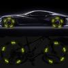 Auto Radnabe Reflektierende Aufkleber Reifen Felge Leuchtendes Zubehör Für Honda Fit Mugen Insight Type S R VTEC DOHC Modulo Vezel Legend RR Si