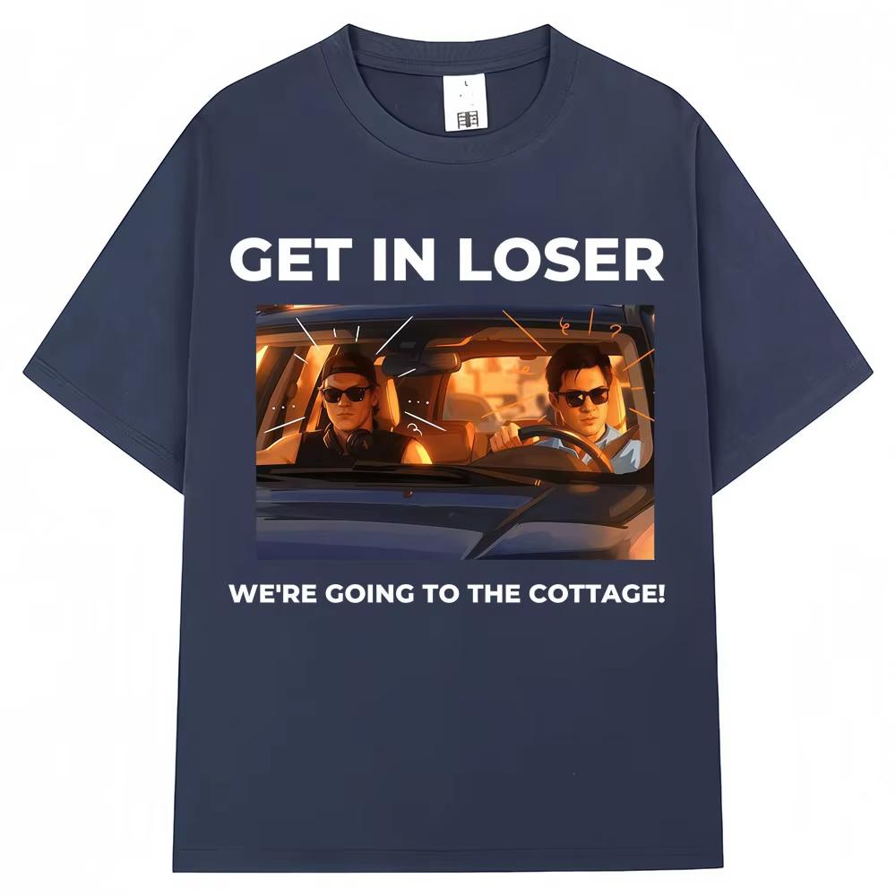 Heated Rivalry Funny Meme Graphic T Shirt I'm Coming The Cottage Hollanov Men Women Vintage T-shirts Loose Cotton T Shirts