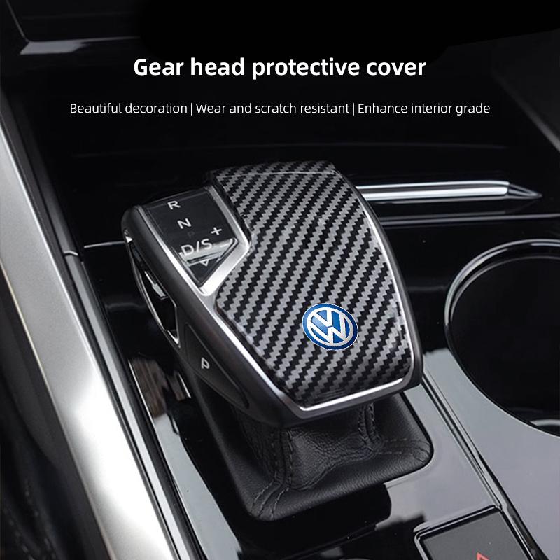 2026 Hot For Volkswagen VW Car Gear Shift Knob Handle Cover Sticker Decoration Accessories For VW Polo Golf Passat Tiguan Arteon