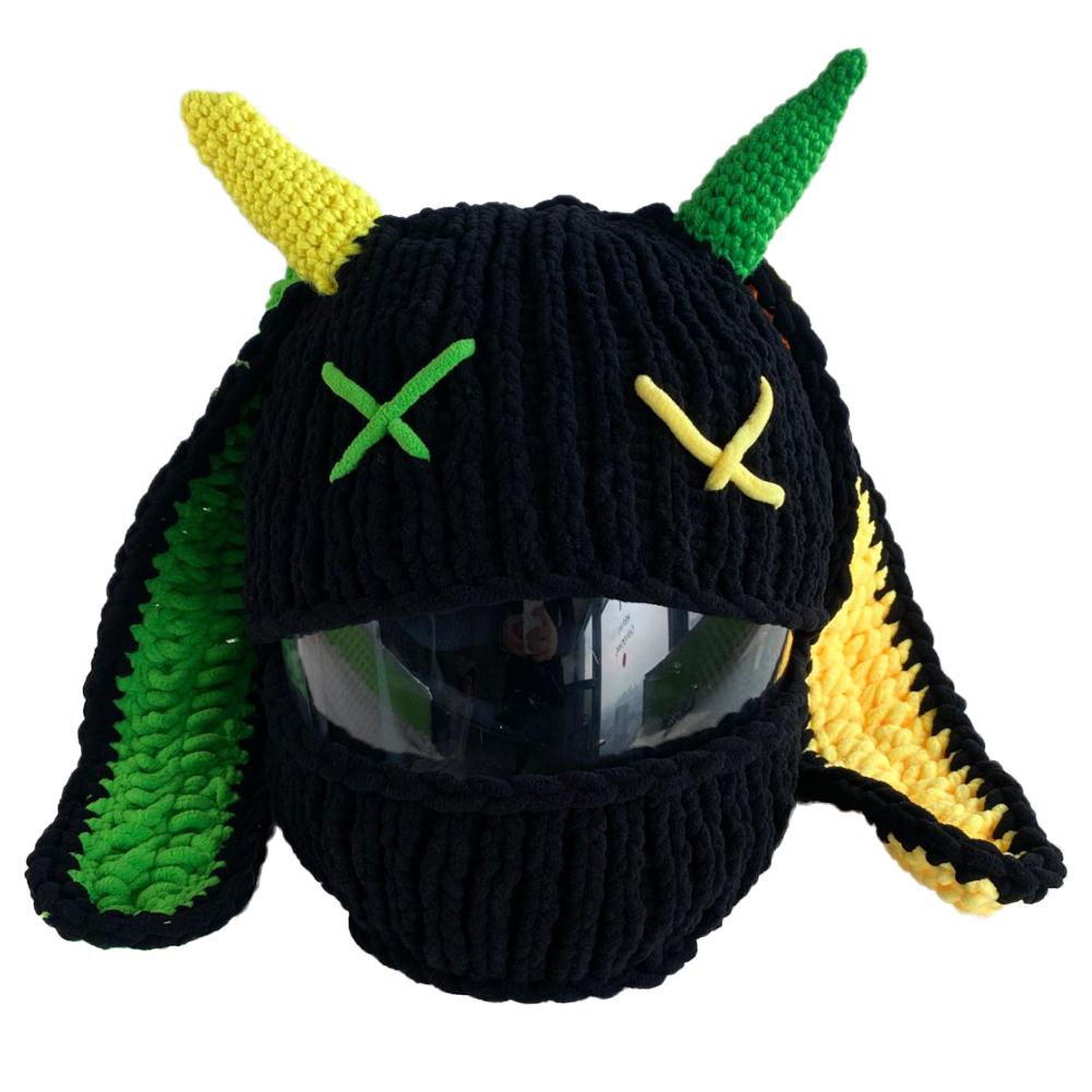 Universal Plush Motorcycle Helmet Cover for Full Rabbit Plush Helmet Covers for Christmas Gifts Motorcycle Helmet Decoration Styling