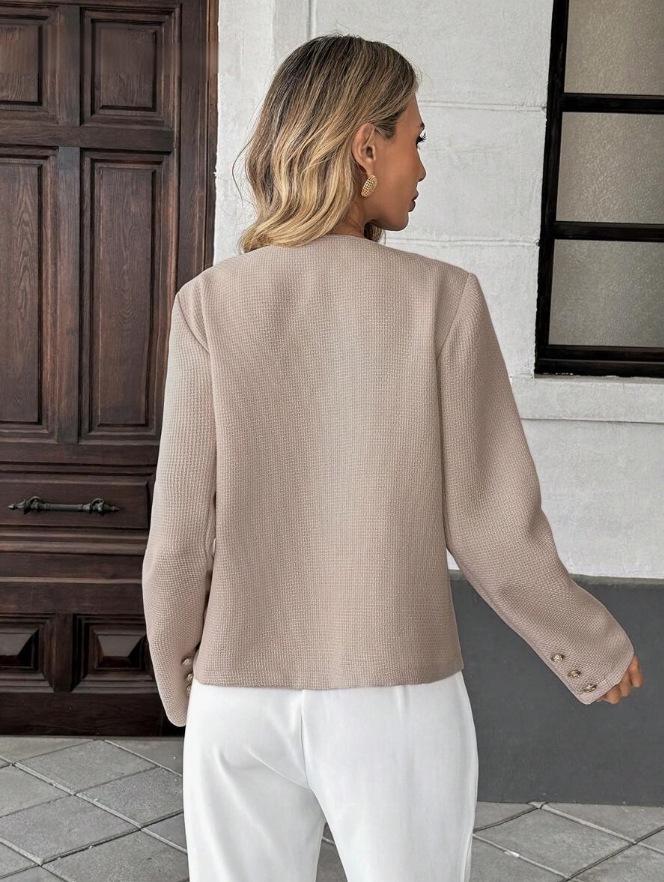 European-American 2026 Women's Short Tweed Jacket: Chic Fragrant Style, Niche British Elegance