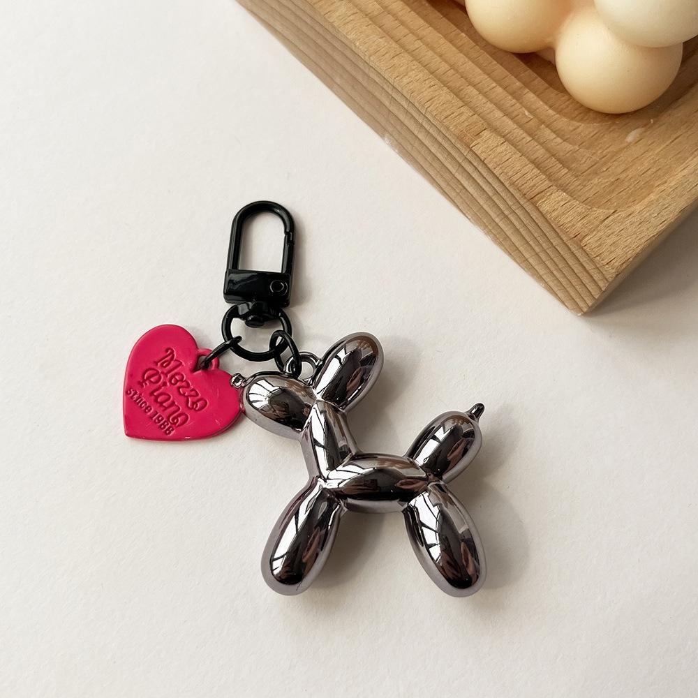 Ins Stil Liebe Ballon Hund Schlüsselanhänger Paar Schlüsselanhänger DIY Tasche Anhänger Dunkel Cooles Mädchen Anhänger