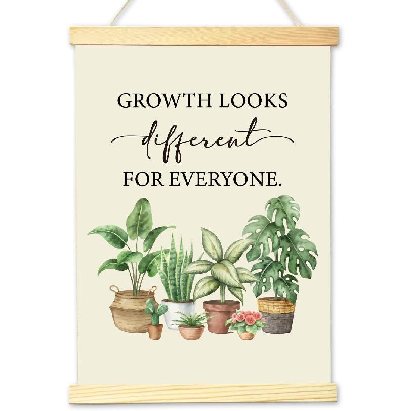 HONPHAX Mental Health Wall Art Poster Hanger Frame, pirational Gentle Reminders Wall Decor Therapy Counseling Office Classroom Decor Canvas Posters