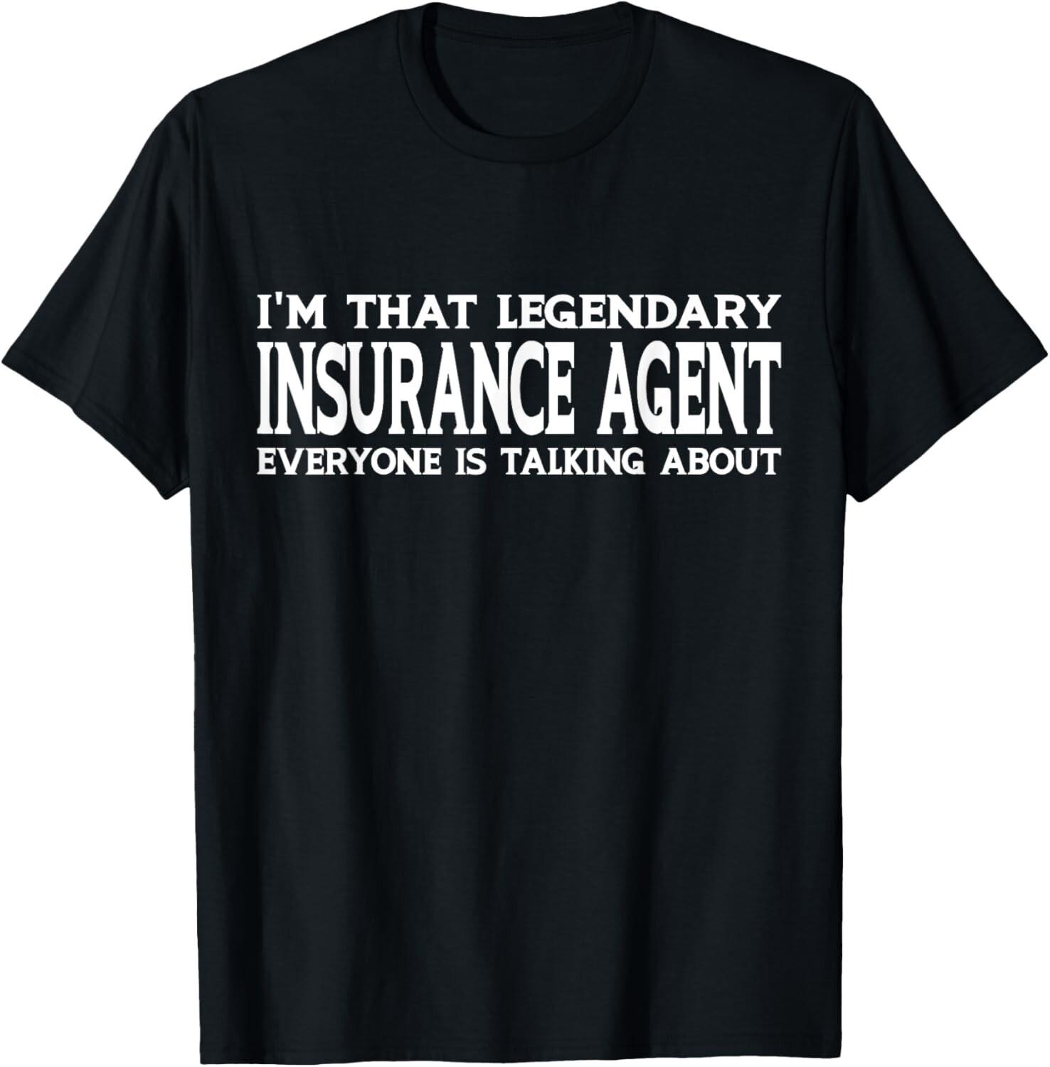 Insurance Agent Job Title Employee Funny Insurance Agent Gift Unisex T-Shirt S разноцветный