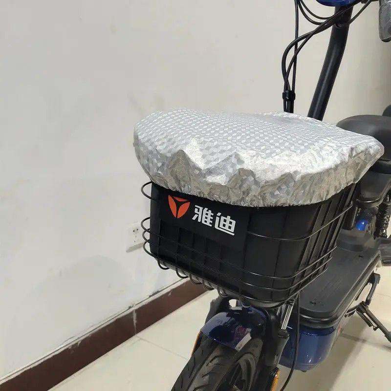 Electric Vehicle Front Basket Liner: Waterproof Storage Cover & Hanging Bag for Bicycles