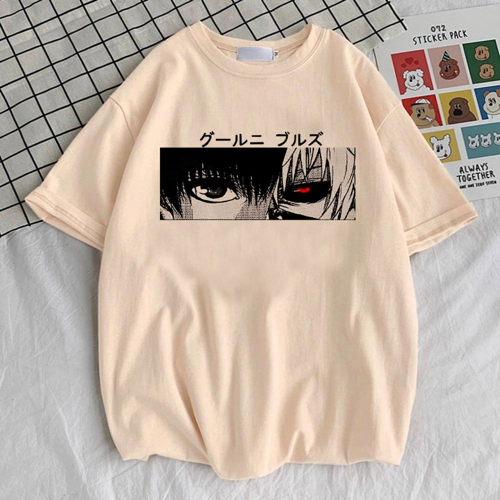 Tokyo Ghoul top tees girl hip hop Vintage Breathable 2000s Retro t shirt 80s Pop Culture Psychedelic Digital Gothic Classic