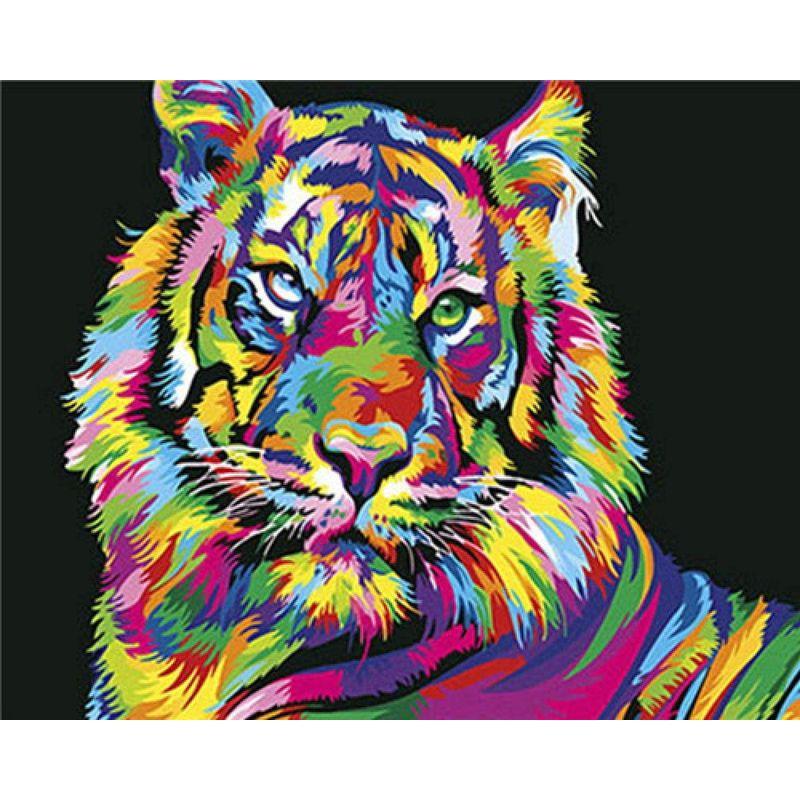 DIY Diamond Painting Monkey Animal Full Round Drill Diamond Embroidery  Cross Bear Dog Decoration Home 40x50cm