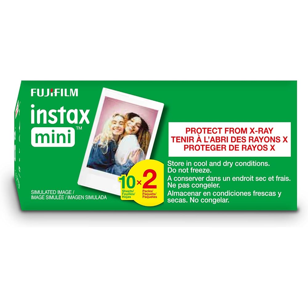 Fujifilm Instax Mini Instant Film Twin Pack (White)