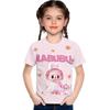 Girls' T-shirt 2025 New Leisure High Quality Letter Pattern Children's Short Sleeved T-shirts Kids
