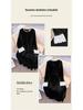Plus Size Women's Black Gold Velvet Rhinestone A-line Slimming Dress 
