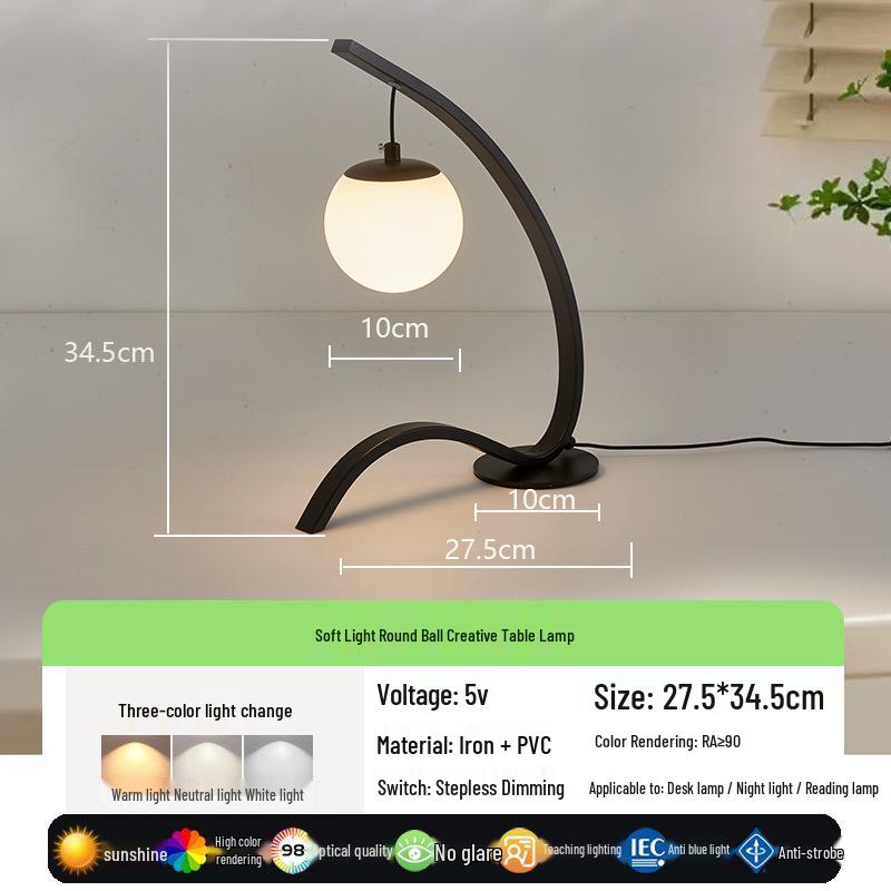 Nordic Eye Protection Bedside Lamp - Minimalist, Modern Decorative Night Light