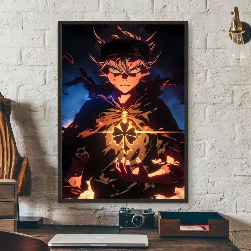 Anime Black Clover Poster HD art sticky wall waterproof home living room bedroom bar aesthetic decoration