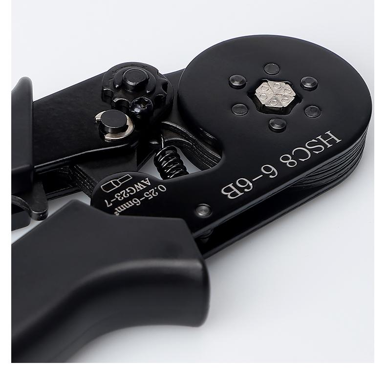 European Tube Crimping Pliers for Quick Manual Wiring with Pin-Type Clips