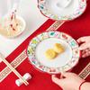 JINGREPUBLIC Twelve Flower Gods Ceramic Dinnerware Gift Set