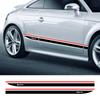Universal Car Side Skirt Stickers Auto Door Sport Styling Stripes Film PVC Decals Tuning Accessories Tricolor Body Decoration