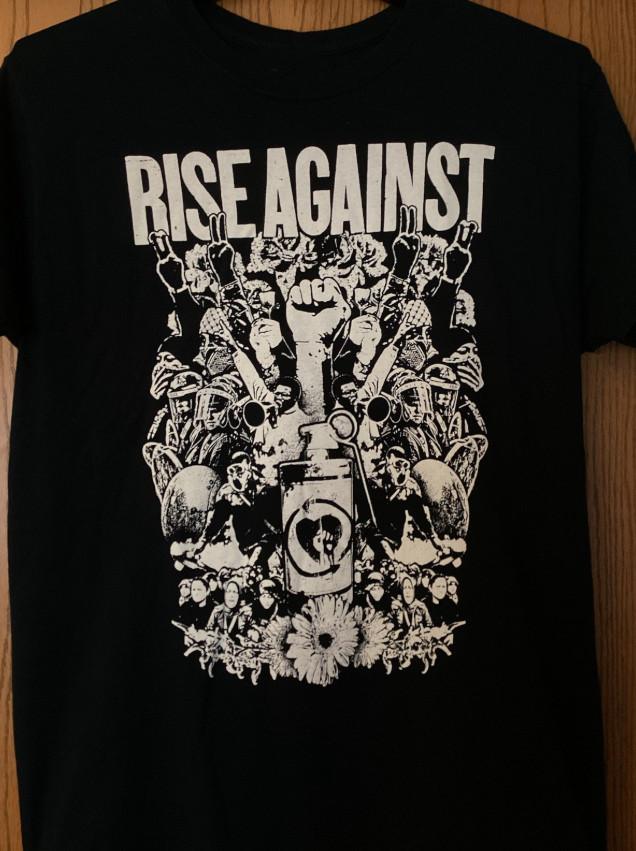 Rise Against Black Graphic Adult Tee Cotton Shirt RS241 Unisex T-Shirt S