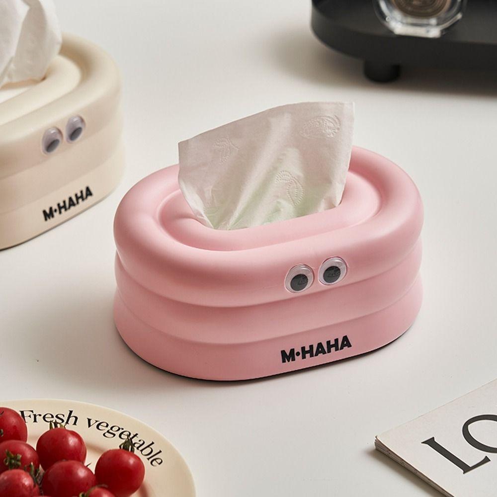 

Пластиковая большая коробка для салфеток с рисунком из мультфильма, органайзер для салфеток, креативный ящик для бумаги для дома белый