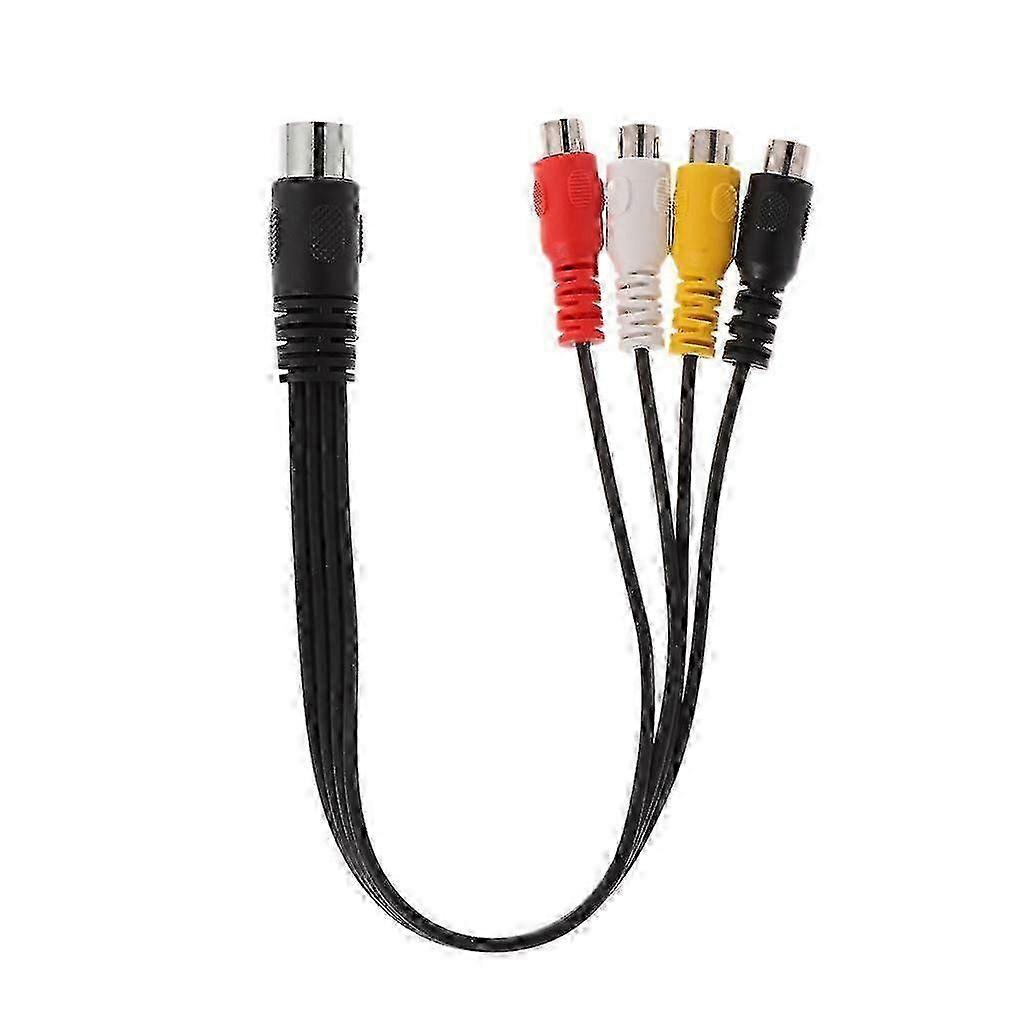 Kabel Audio 30CM 5-Pinowy Męski DIN do 4 RCA Żeński
