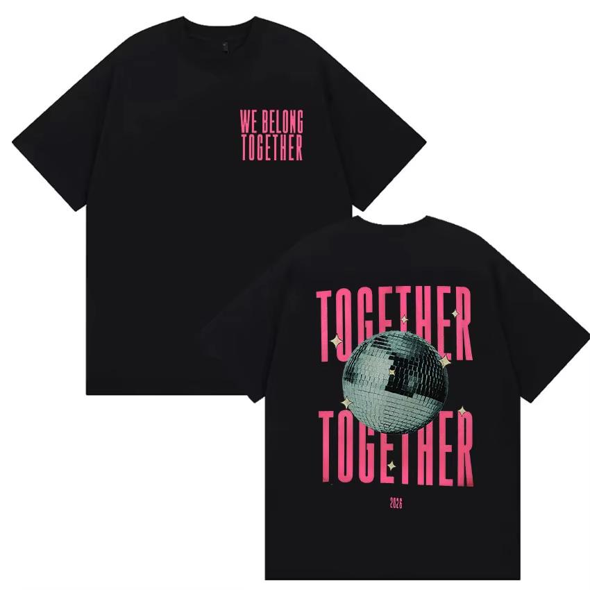 2026 Harry Styles We Belong Together T Shirts Unisex Unisex High Quality Vintage Oversized Tees Casual Fashion Short Sleeve Tees