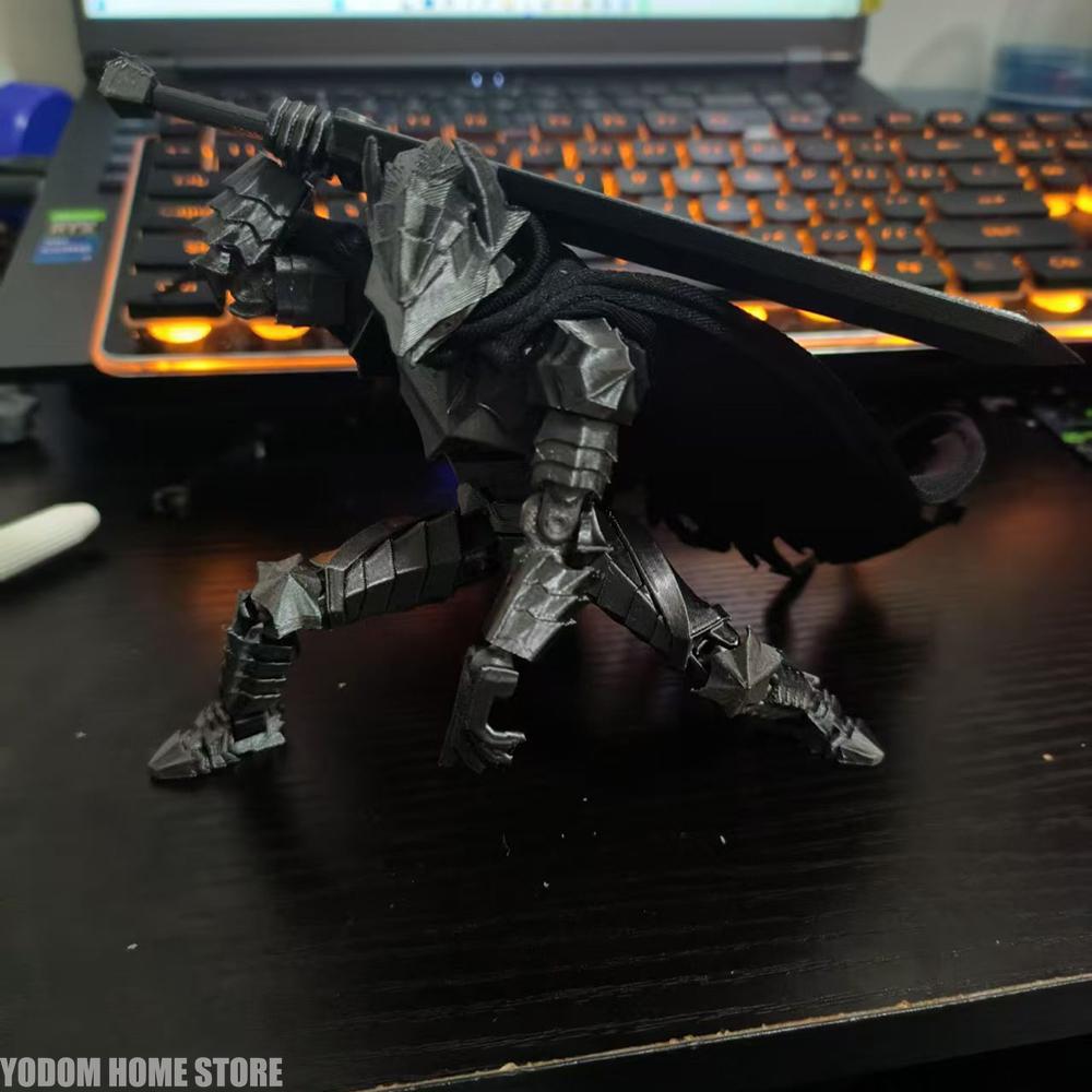 3D-gedruckte Berserk Guts' Rüstung Mehrgelenkige Bewegliche Figur für Heimaccessoires Schreibtischdekoration Cooles Jungen Geschenk