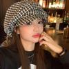 Cloud Y2k Plaid Beret Japanese Newsboy Cap Casual Octagonal Cap  Outdoor