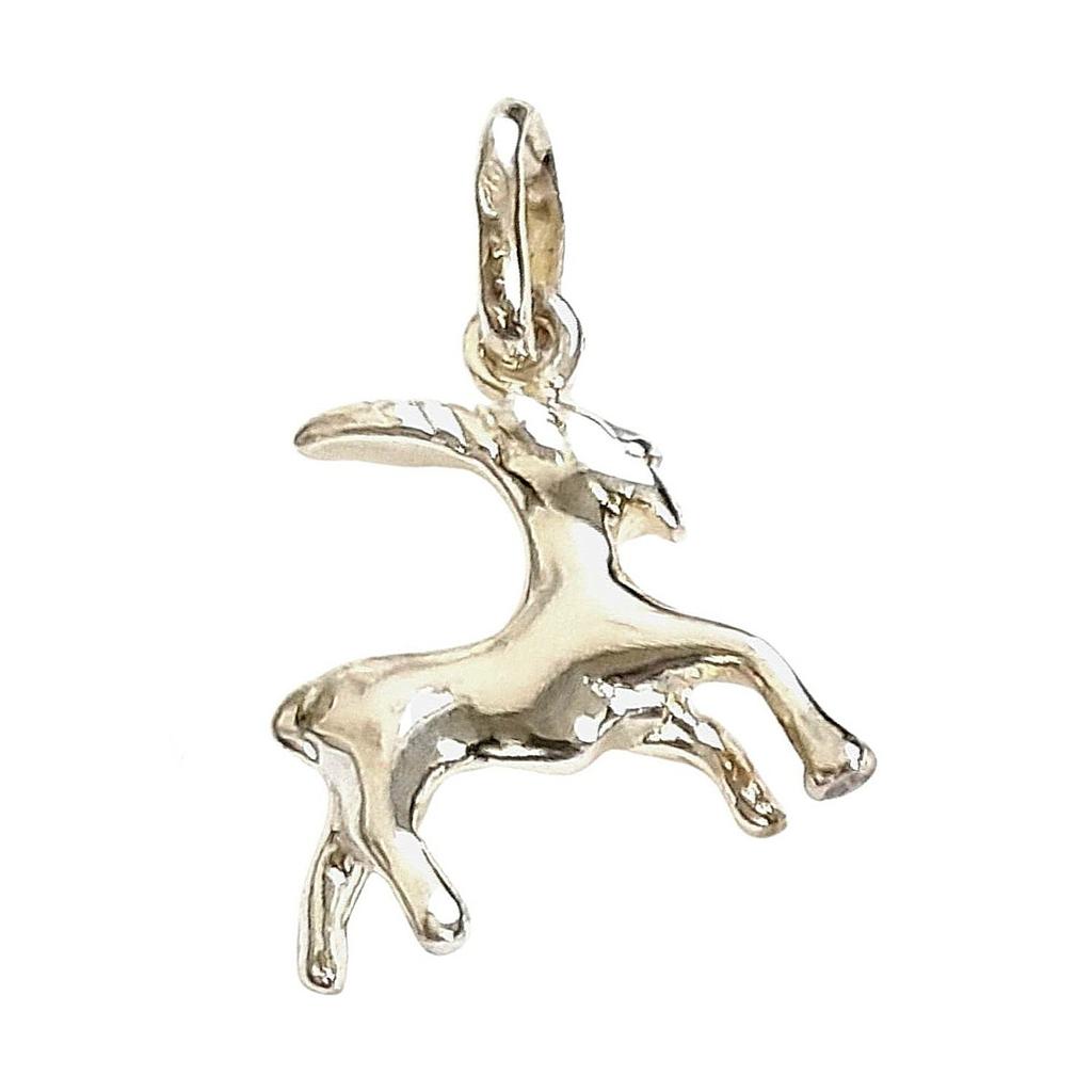 Pendentif Astrologique zodiaque Capricorne en argent 925°/00 + chaine
