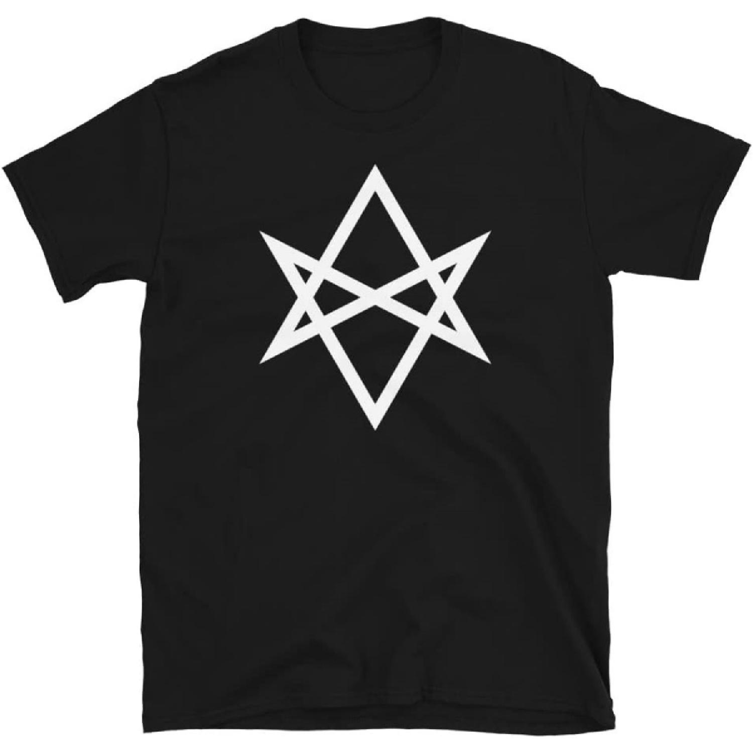 White Unicursal Hexagram Six Pointed Star Men s Short-Sleeve T-Shirt XXXXXL разноцветный