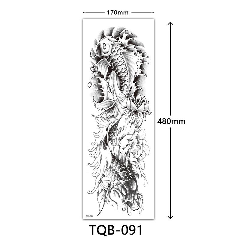 Full Arm Tattoo Sticker Full Arm, Full Arm Big Picture Tattoo Sticker, Flower Arm Tattoo Sticker Tattoo