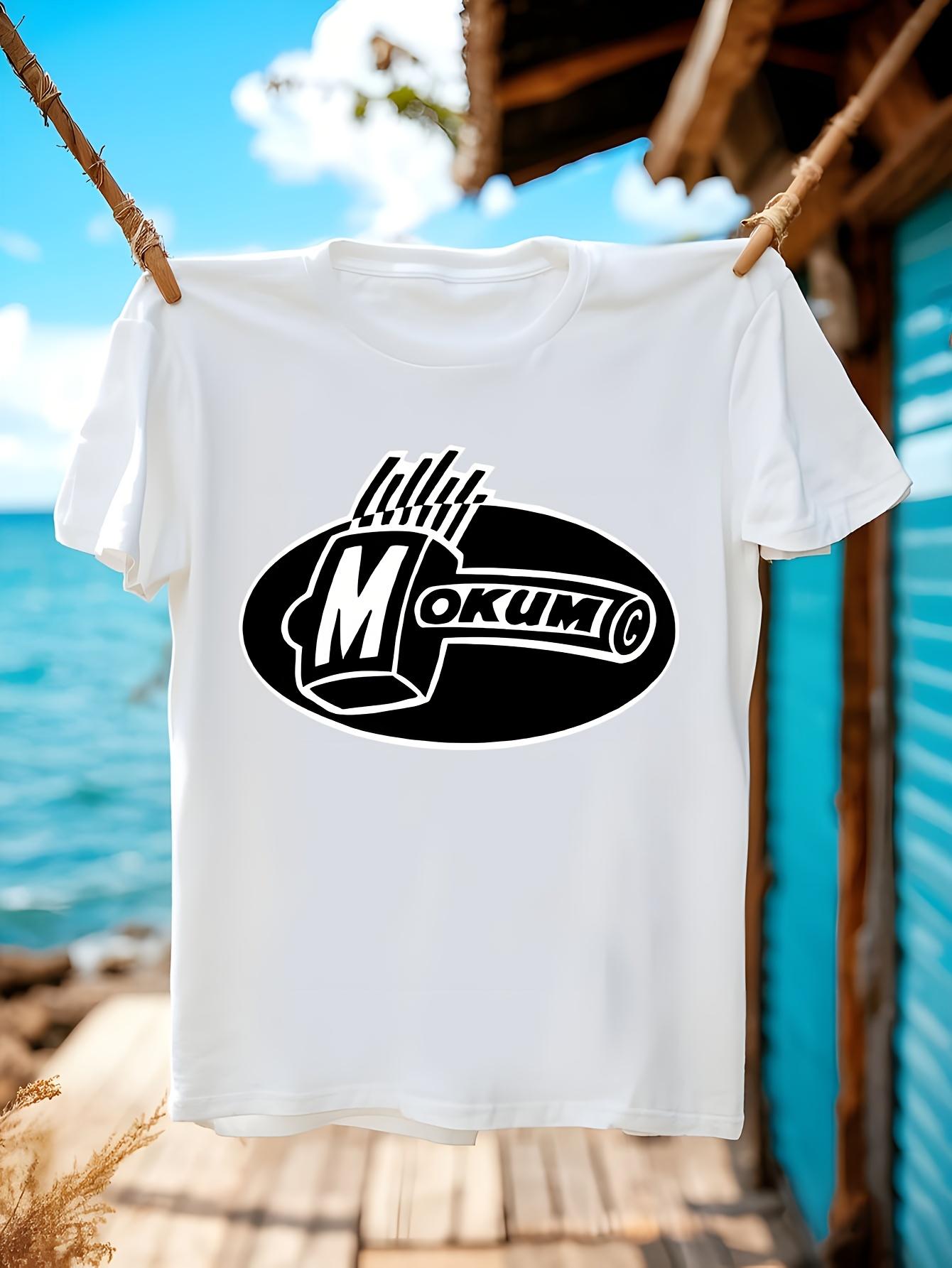 MOKUM RECORDS Casual Tshirt - Black with White Logo Print XXL