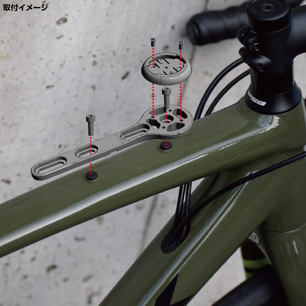 REC Mount Top Tube Mount for Lezyne GPS Cycle Computers [Toptube-LEZ] for Gravel Road Bikes, Adventure Bikes, and More