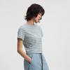 Lee Women's Logo Print Striped Short Sleeve T-Shirt
