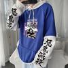 Demon Slayer Anime Kawaii Pink Hoodies Loose Casual Streetwear Harajuku Aesthetic Kanroji Mitsuri Graphics Patchwork Sweatshirts