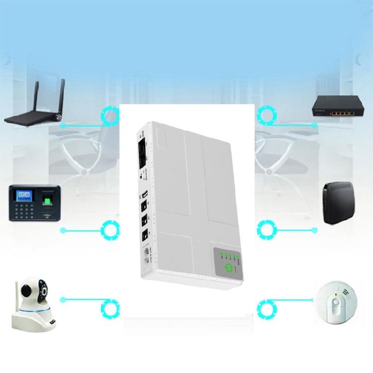 Battery Backup & Surge Protector UPS System,UPS 10400mAh 5V 9V 12V 1A ECO Mode