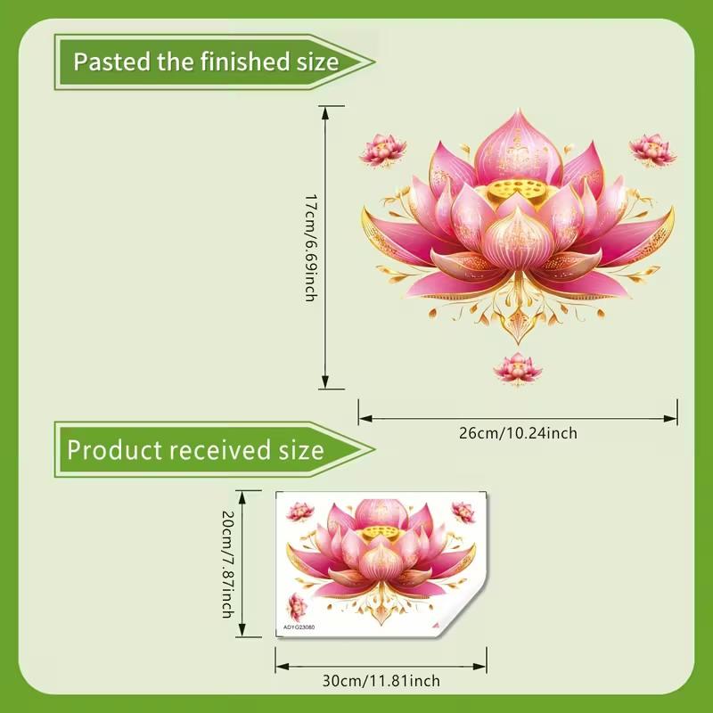 Glow-In-The-Dark Lotus Dahlia Fiets Bloem Toilet Stickers Zelfklevend Verwijderbaar Uv Nacht Decal Muurstickers Badkamer Decor