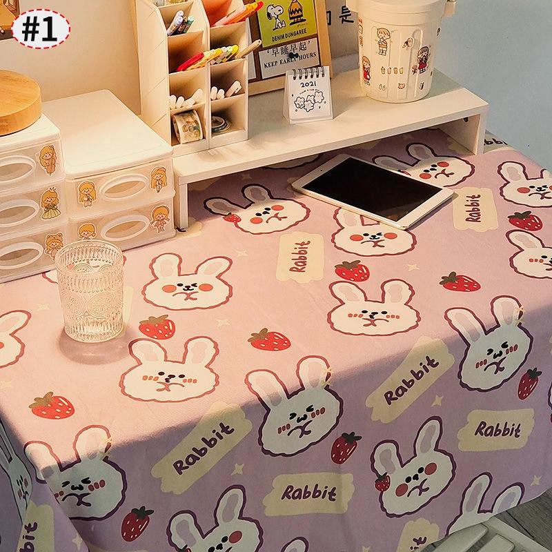 

Instagram Cartoon Cute Tablecloth Home Kitchen Dining Table Students Writing Desk Dressing Table Cover Dustproof Cloth 60x60cm